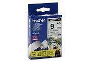 Brother PT-9500PC Flexible Black on White Tape - 9mm x 8m (Genuine)