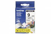 Brother PT-9500PC Laminated Black on White 9mm x 8m Twin Pack (Genuine)