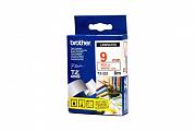 Brother PT-9500PC Laminated Red on White Tape - 9mm x 8m (Genuine)