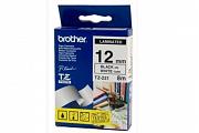 Brother PT-9500PC Laminated Black on White Tape - 12mm x 8m (Genuine)