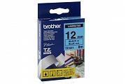 Brother PT-9500PC Laminated Black on Blue Tape - 12mm x 8m (Genuine)