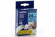 Brother PT-9500PC Laminated Black on Blue Tape - 24mm x 8m (Genuine)